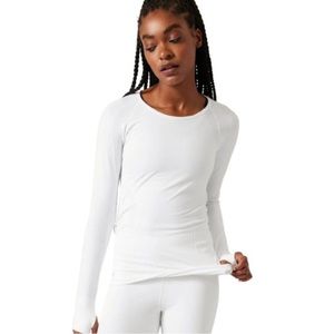 Athleta Speedlight Shimmer Seamless Long Sleeve L